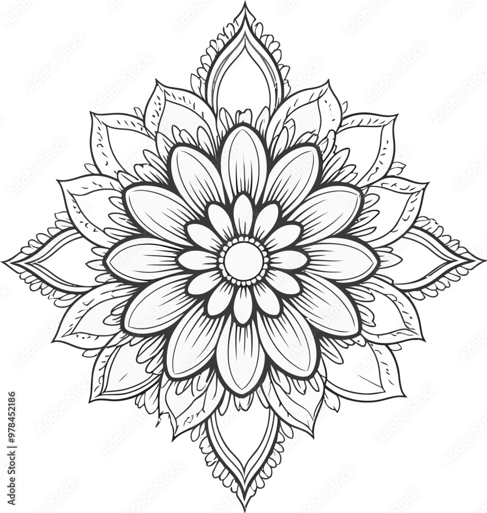 Fototapeta premium A simple Mandala Design