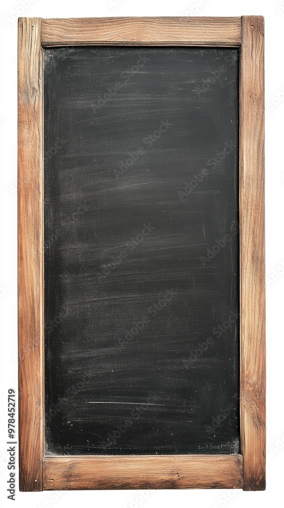 Fototapeta premium Vintage Black Chalkboard with Wooden Frame
