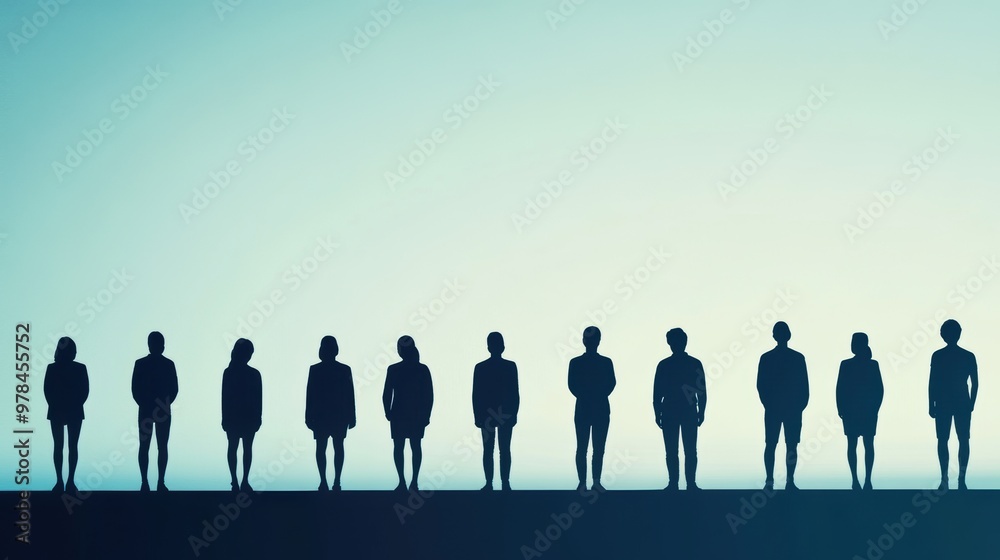 Silhouettes of People. Silhouettes of People.