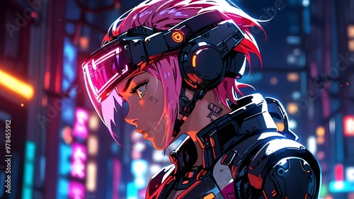 Cyberpunk Character with Cyberpunk Goggles