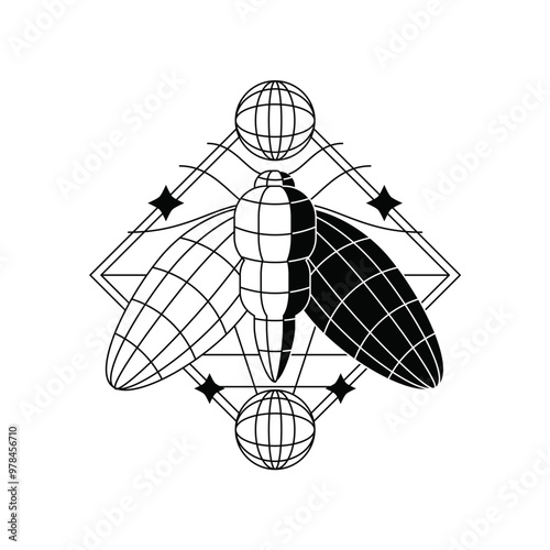 multiverse various combined planet with outer space