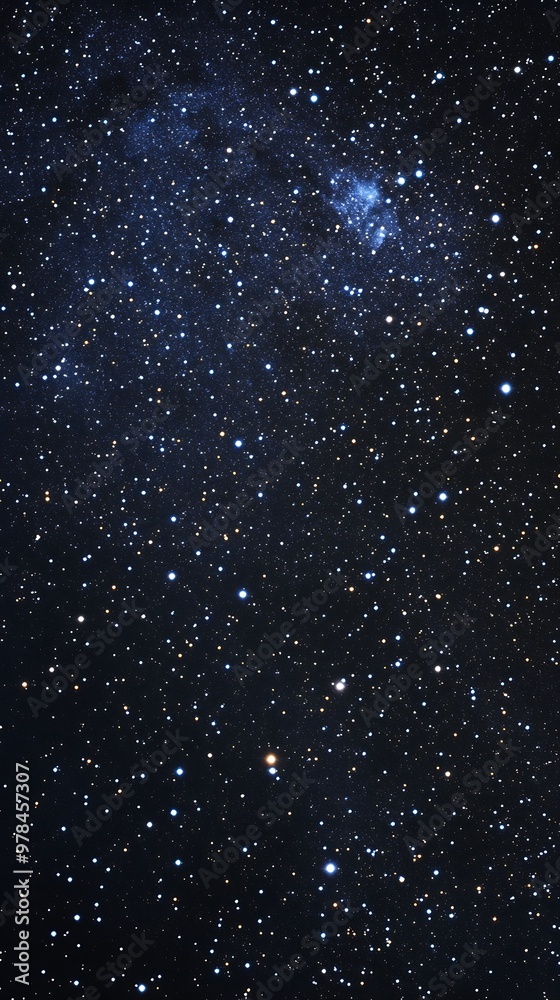 Fototapeta premium Night full of Stars universe space ,A clear, unblemished view of a starry night sky featuring a dense array of twinkling stars against a dark backdrop ,Beautiful stars in the dark Sky lights ,