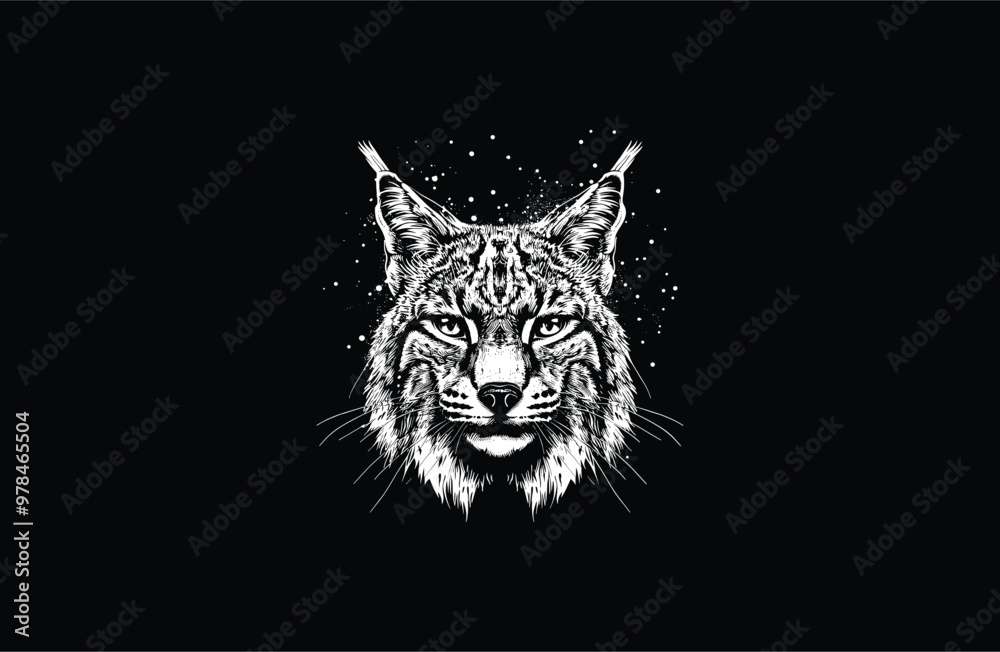 Obraz premium Head tiger logo vector icon illustration