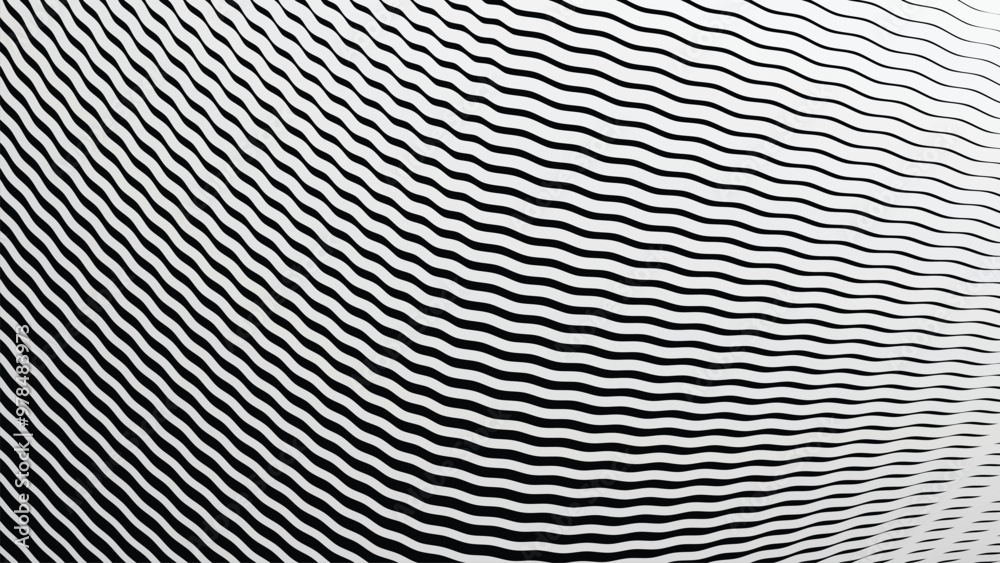 Black and white stripes wave pattern abstract background for backdrop or fabric style Black and white stripes wave pattern abstract background for backdrop or fabric style