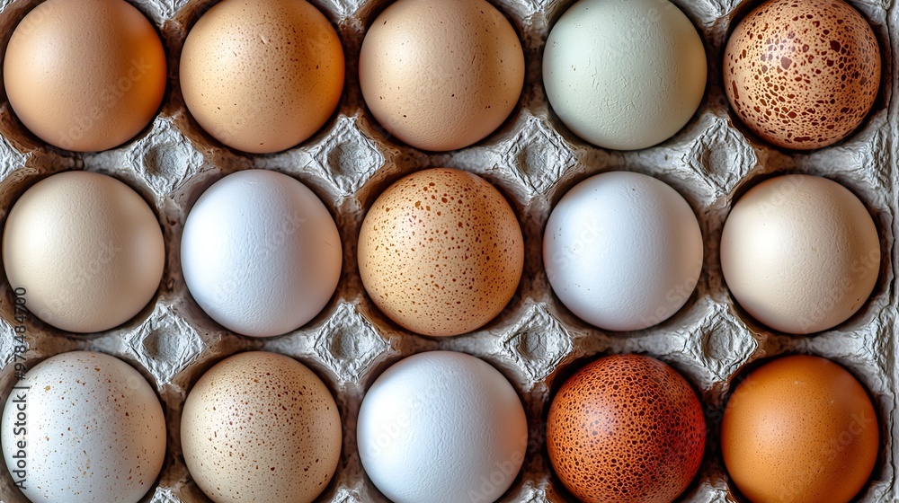 Eggs Carton Tray Background : Generative AI Eggs Carton Tray Background : Generative AI