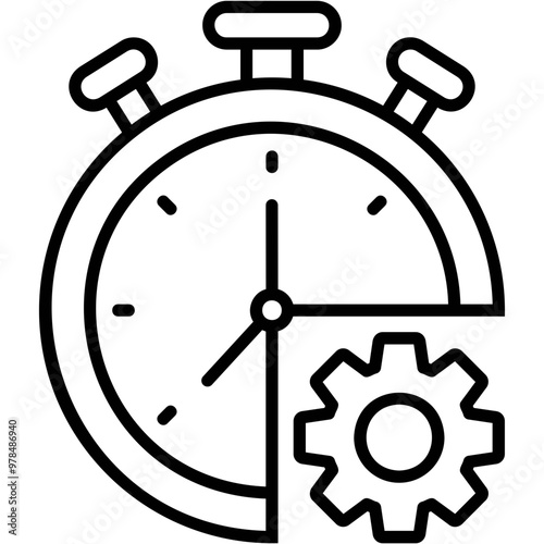 Productivity Clock Icon