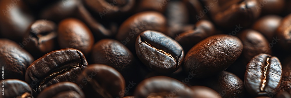 Fototapeta premium close up of coffee beans