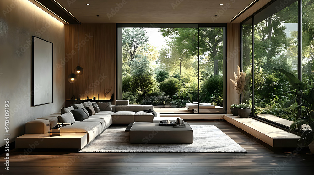 Modern Living Room Design with Large Windows and Natural Light Modern Living Room Design with Large Windows and Natural Light