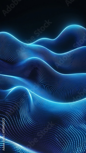 premium black background, luxurious black waves, abstract black background, shiny wave design, modern black background, black luxury design, high-contrast monochrome, Seamless beautiful abstract wave 