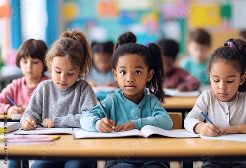 Child Doing Group Work
