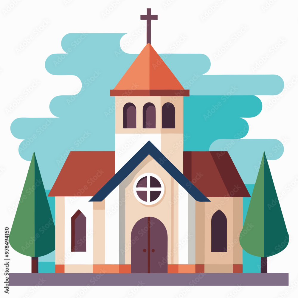 vector illustration of church vector illustration of church