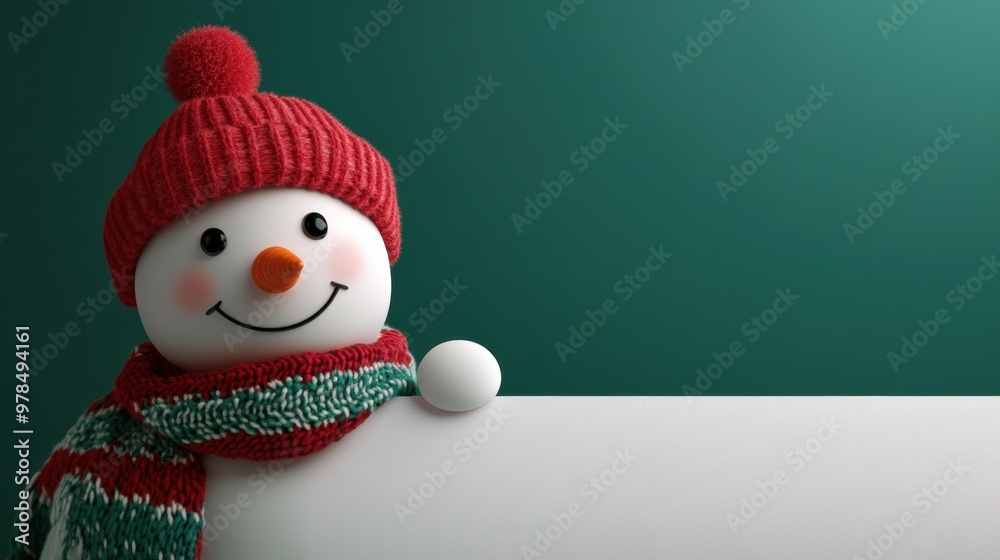 Snowman with Sign. Snowman with Sign.