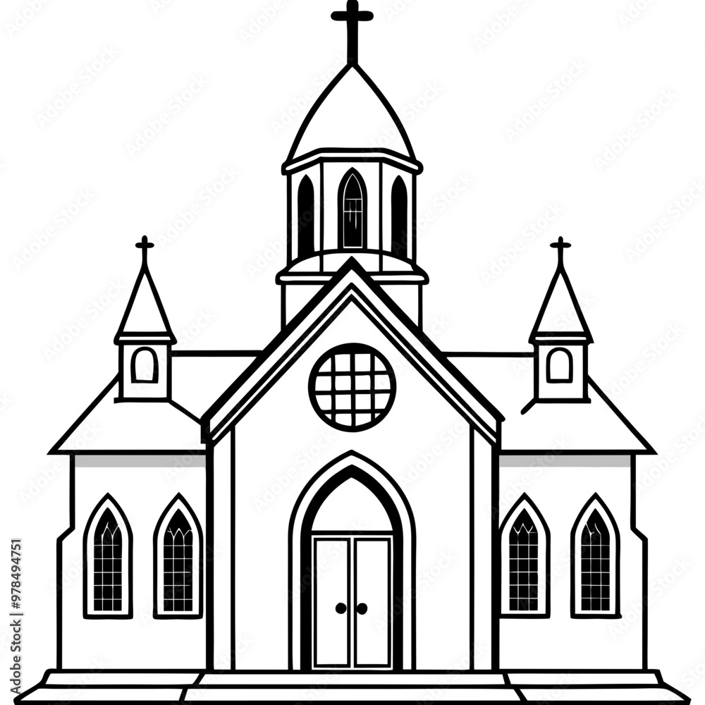 vector illustration of church vector illustration of church