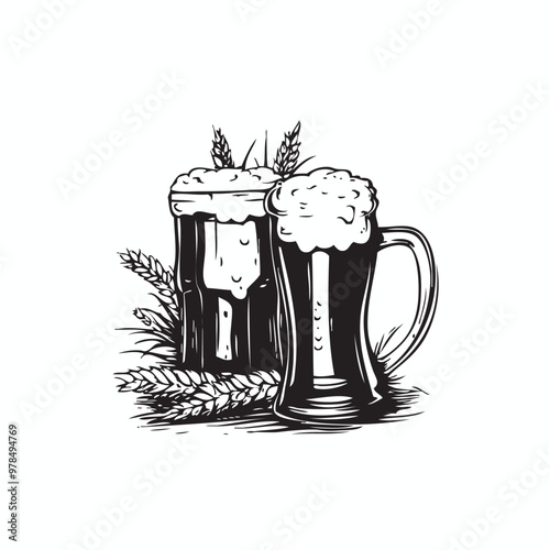 artisan beer event, beer event vector
