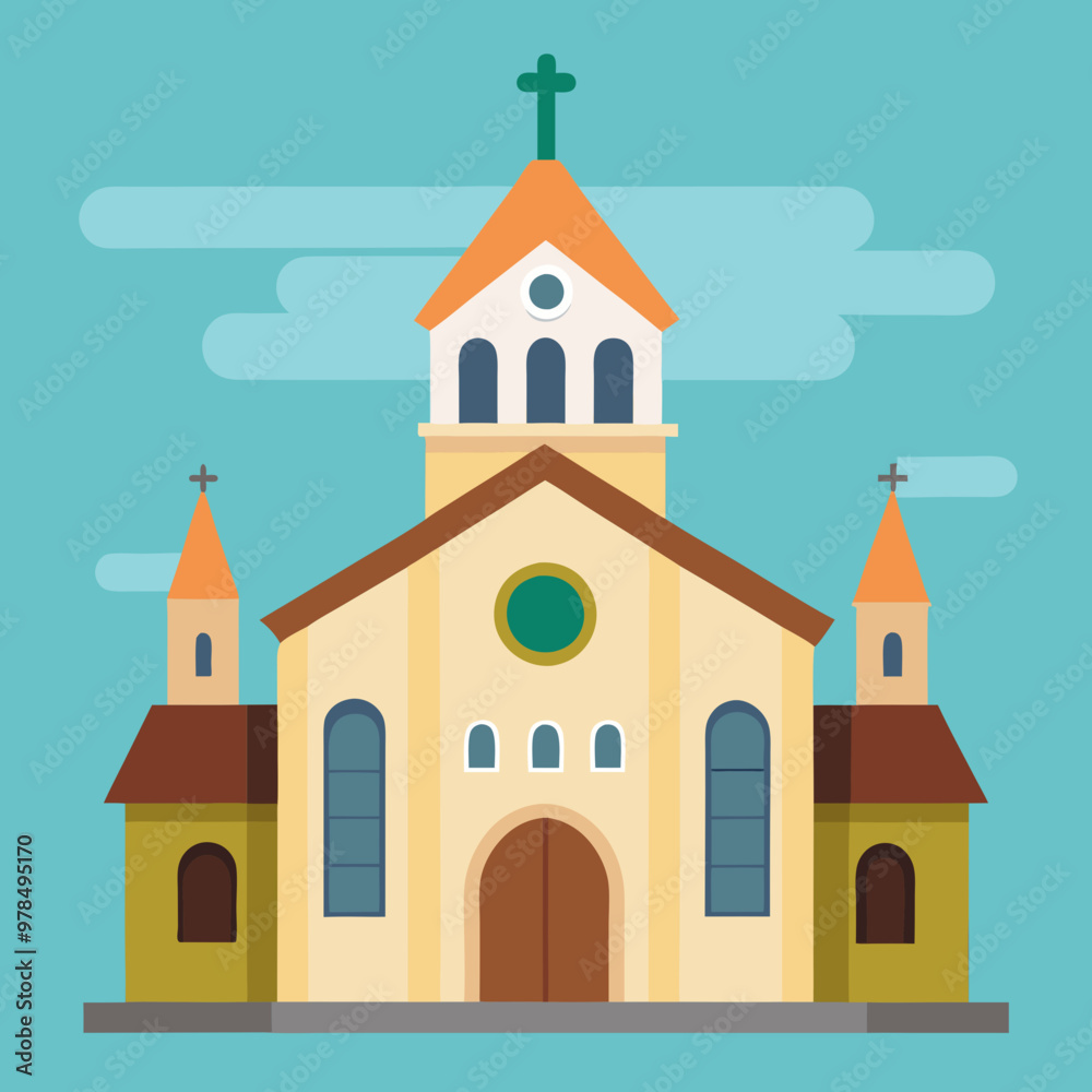 vector illustration of church vector illustration of church