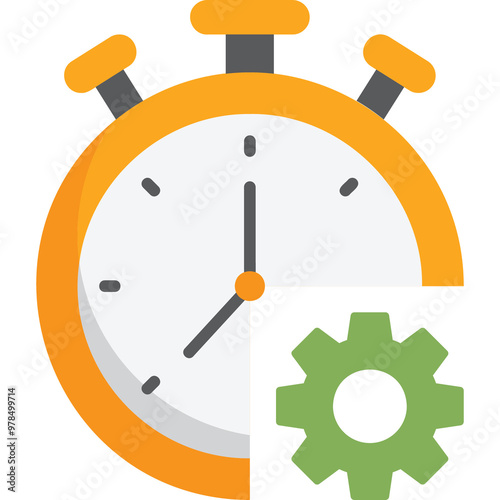 Productivity Clock Illustration