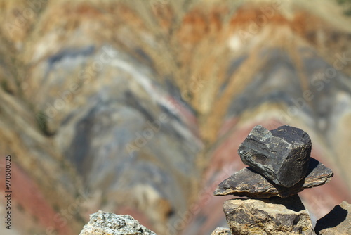 Altai Mars, Red Gorge, Kyzyl-Chin. The landscapes of Kyzyl-Chin are somehow reminds of Martian – a red deserted area with canyons. photo