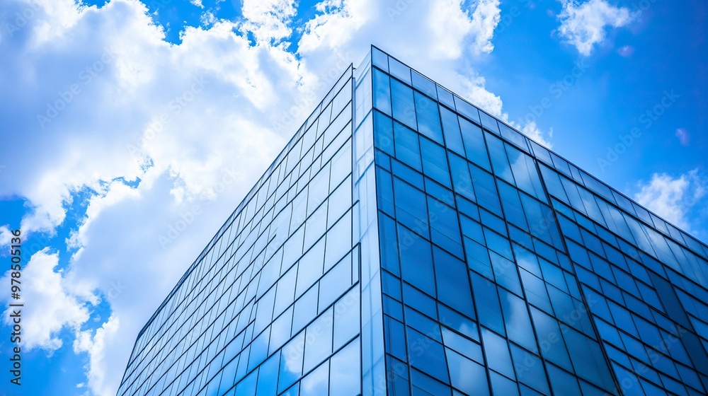 Economics, banking, business and finance concept.A fragment of a modern office building in the capital .glass buildings with cloudy blue sky background .generative ai Economics, banking, business and finance concept.A fragment of a modern office building in the capital .glass buildings with cloudy blue sky background .generative ai
