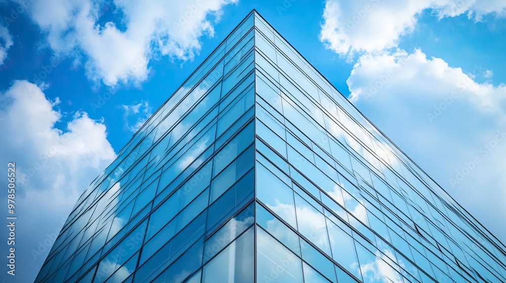 Economics, banking, business and finance concept.A fragment of a modern office building in the capital .glass buildings with cloudy blue sky background .generative ai Economics, banking, business and finance concept.A fragment of a modern office building in the capital .glass buildings with cloudy blue sky background .generative ai
