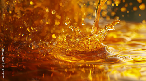 “Flowing Sweetness: Honey’s Golden Cascade”