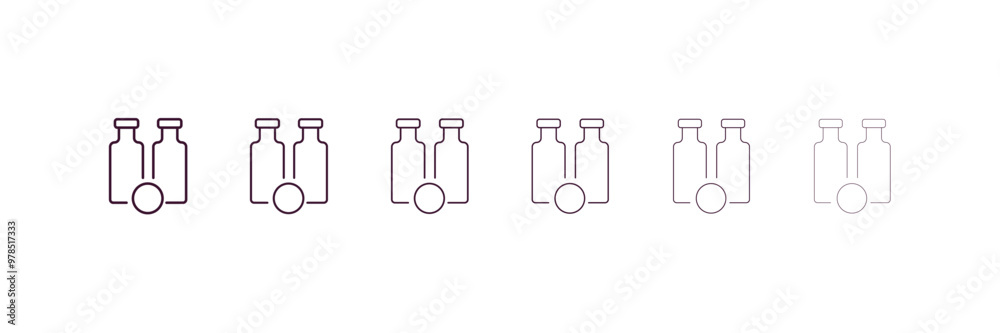 bottles ball outline icon. Linear vector from entertainment concept. 6 different line style bottles ball icon included thin, light, regular, medium, bold, black bottles ball outline icon. Linear vector from entertainment concept. 6 different line style bottles ball icon included thin, light, regular, medium, bold, black