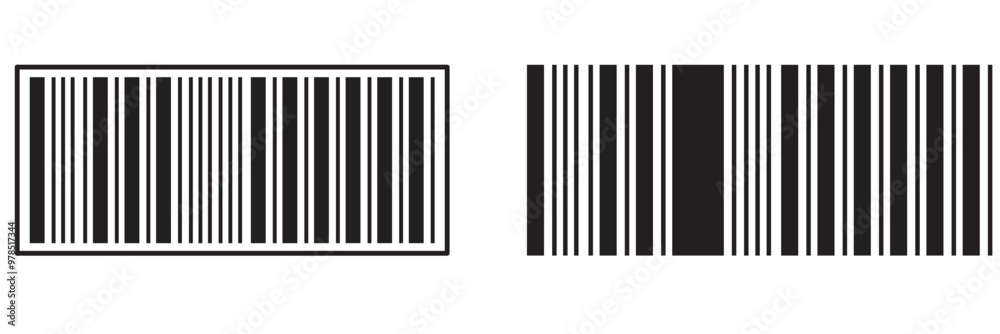 Barcode vector icon. Bar code for web design. Isolated illustration Barcode vector icon. Bar code for web design. Isolated illustration