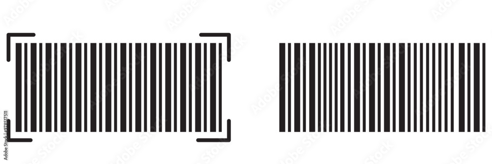 Barcode vector icon. Bar code for web design. Isolated illustration Barcode vector icon. Bar code for web design. Isolated illustration