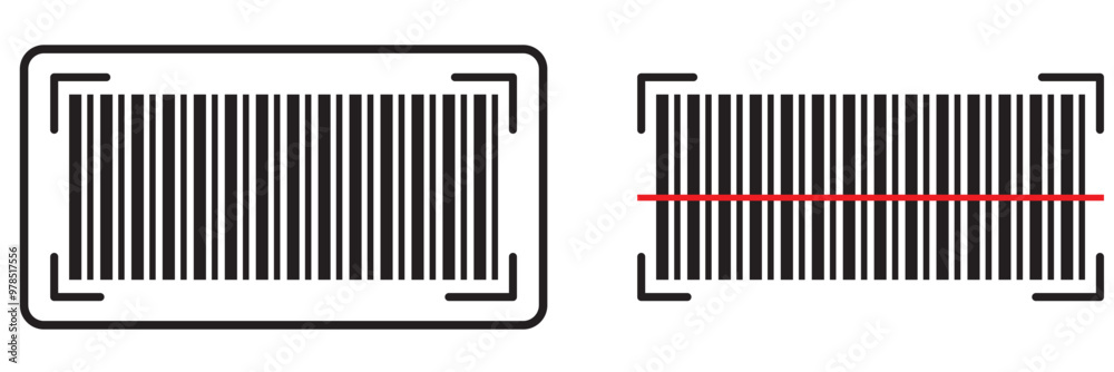 Barcode vector icon. Bar code for web design. Isolated illustration Barcode vector icon. Bar code for web design. Isolated illustration