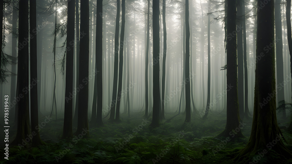 Fototapeta premium fog in the woods