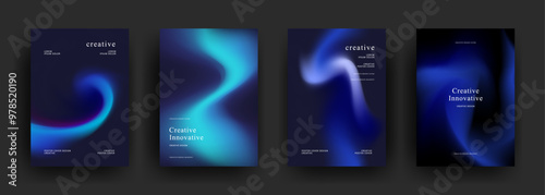 Abstract gradient poster template. Modern Covers Design. fluid gradient background design. Trendy front page design for Banner, Poster, Flyer, Invitation and Annual Report