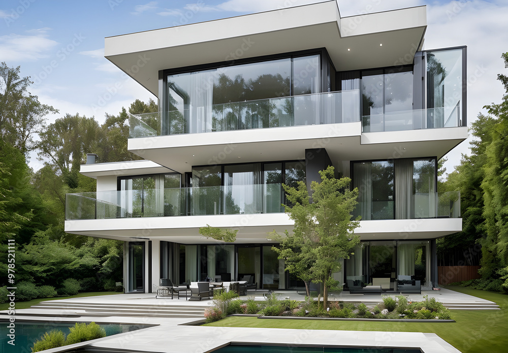 Fototapeta premium modern building in the park