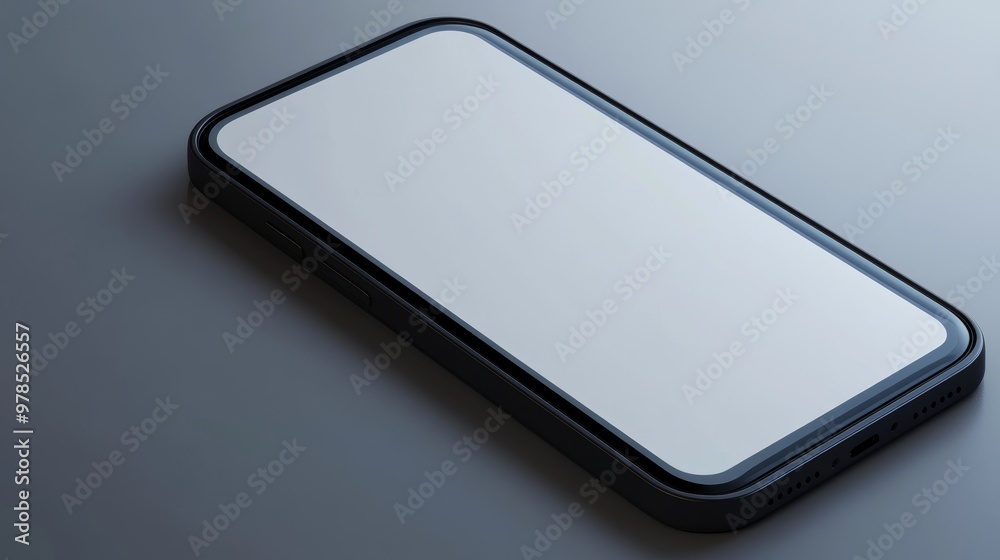 Minimalist smartphone design on a sleek background, ideal for technology and communication themes. Minimalist smartphone design on a sleek background, ideal for technology and communication themes.