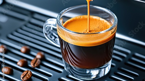 Expertly Brewed Espresso Showcasing the Perfect Shot of Flavorful Coffee