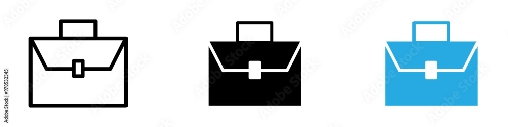 Briefcase icon thin line illustration Briefcase icon thin line illustration