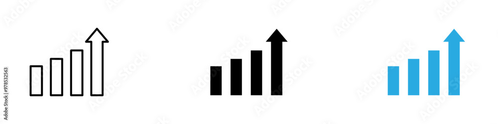 Chart icon thin line illustration Chart icon thin line illustration