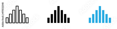 Free Download Chart histogram icon thin line illustration - GFXLoad