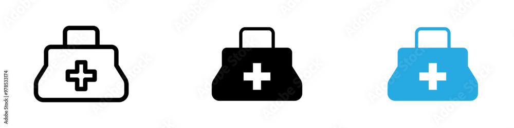 Doctor bag icon thin line illustration Doctor bag icon thin line illustration