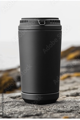 Yeti Rambler with a solid matte black color IX