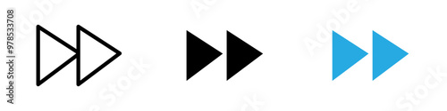 Free Download Fast forward icon thin line illustration - GFXLoad