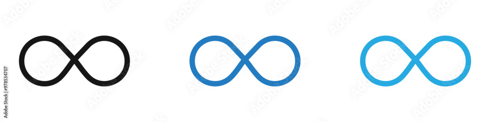 Infinite icon thin line illustration Infinite icon thin line illustration