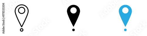 Free Download Map pin icon thin line illustration - GFXLoad