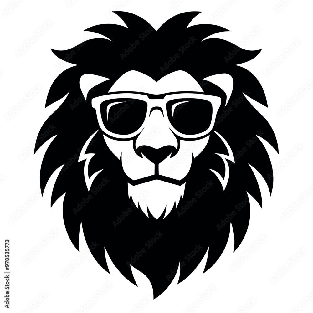 a black and white illustration of a lion's head. The lion has a fierce expression with its mane flowing in the wind. Its eyes are closed and its mouth is slightly open, as if it is snarling a black and white illustration of a lion's head. The lion has a fierce expression with its mane flowing in the wind. Its eyes are closed and its mouth is slightly open, as if it is snarling