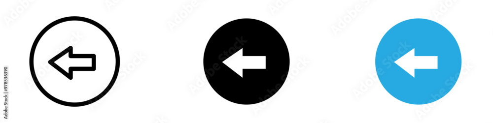 Previous icon thin line illustration Previous icon thin line illustration
