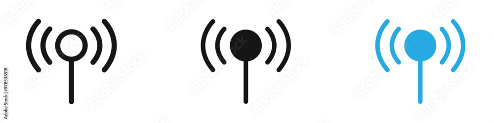 Radio icon thin line illustration Radio icon thin line illustration
