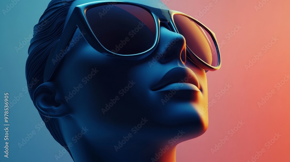 Stylish portrait of a woman wearing sunglasses, featuring vibrant colors and a modern aesthetic, perfect for fashion and lifestyle themes. Stylish portrait of a woman wearing sunglasses, featuring vibrant colors and a modern aesthetic, perfect for fashion and lifestyle themes.