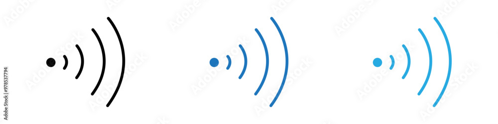 Wifi Signal icon thin line illustration Wifi Signal icon thin line illustration