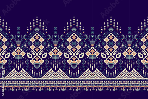 Geometric ethnic oriental pattern vector illustration	
 photo