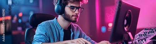 Music Producer Composing Tr...