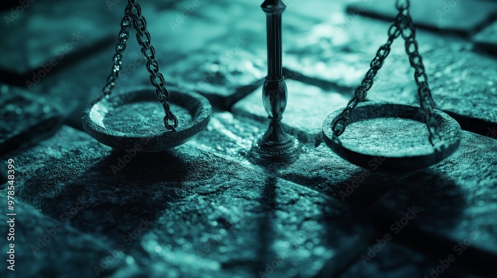 © Aris Suwanmalee - A close-up of a metallic balance scale on a textured surface, symbolizing justice and fairness in a dimly lit background. © Aris Suwanmalee - A close-up of a metallic balance scale on a textured surface, symbolizing justice and fairness in a dimly lit background.