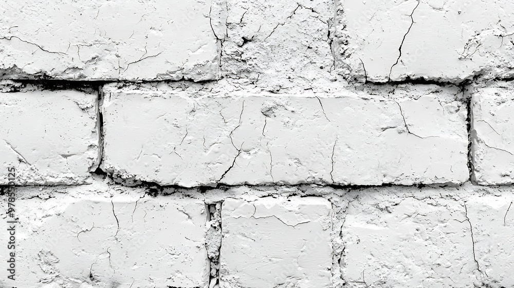 White Bricked Wall Background or Texture : Generative AI White Bricked Wall Background or Texture : Generative AI